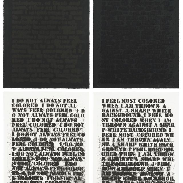 Glenn Ligon — Без названия (Четыре гравюры)