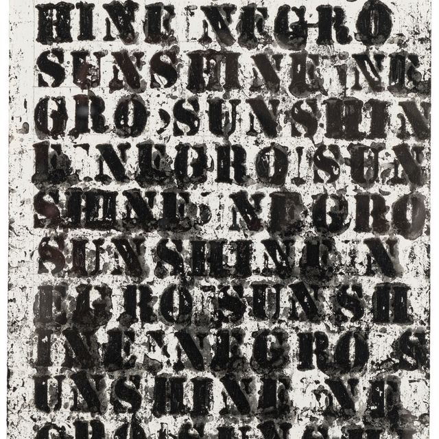 Glenn Ligon — Этюд для Negro Sunshine II #32