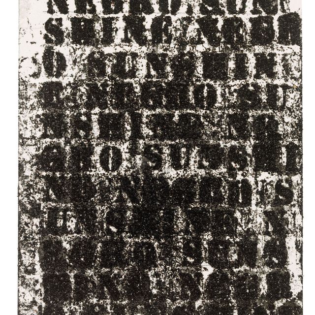 Glenn Ligon — Этюд для негритянского солнышка № 22