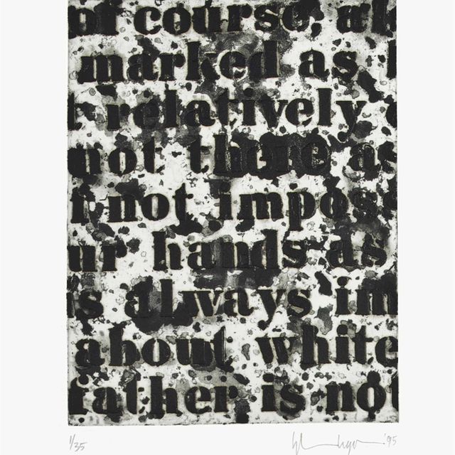 Glenn Ligon — Белый №1