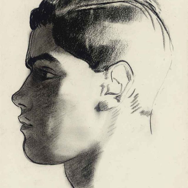 Glyn Warren Philpot — Голова молодого человека в профиль