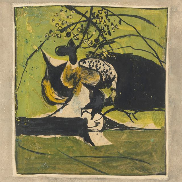 Graham Sutherland — Этюд для "Пейзажа, въезд на полосу движения"