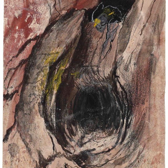 Graham Sutherland — Эскиз для шахтера, передающего инструменты с уровня выше