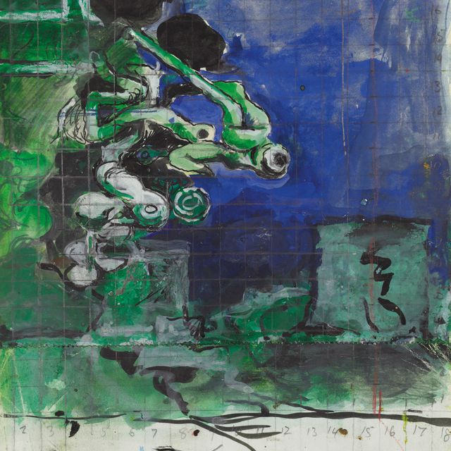 Graham Sutherland — Этюд к картине "Пейзаж с руинами"