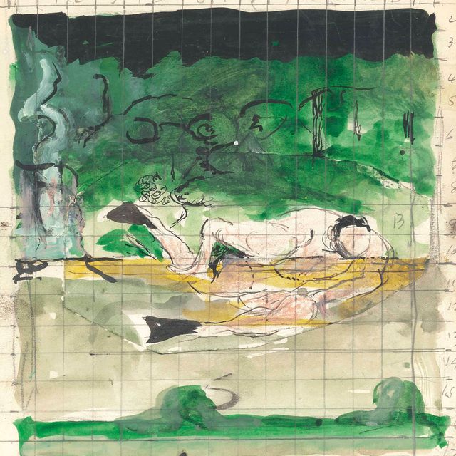 Graham Sutherland — Пловец (этюд)