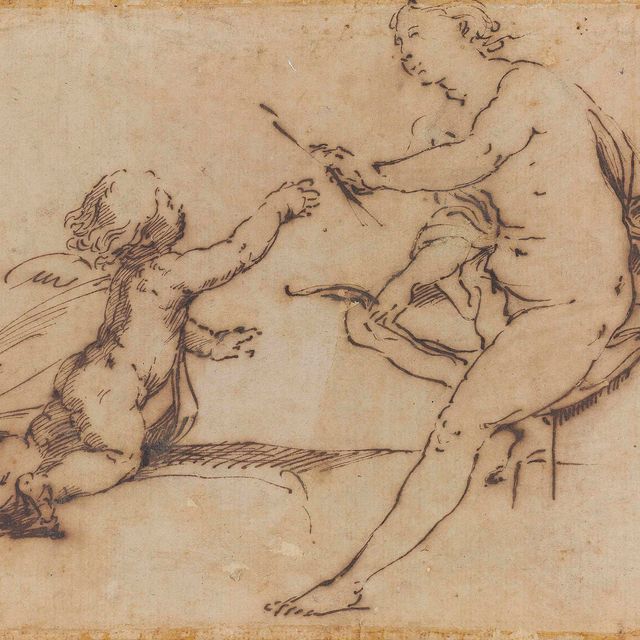 Guido Reni — Купидон умоляет Венеру дать ему лук и стрелы