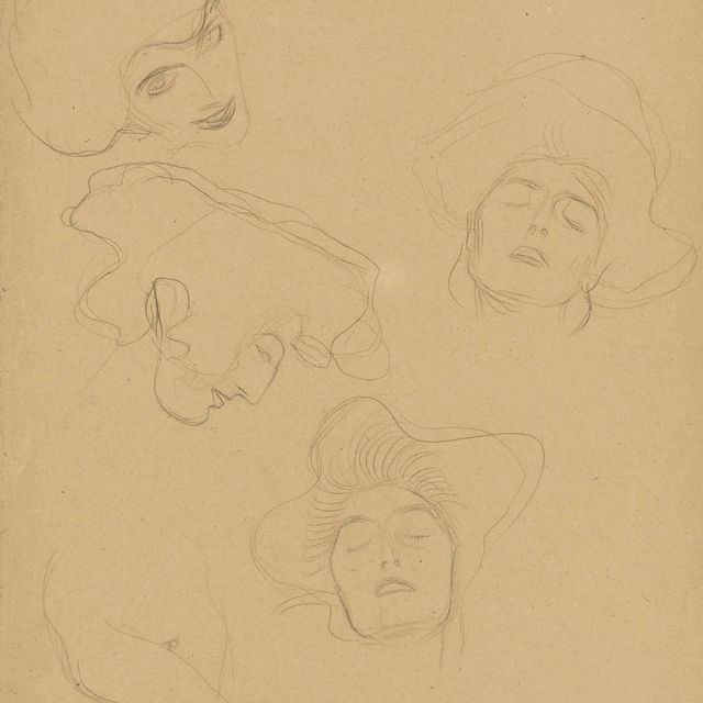 Gustav Klimt — Вир копфстудиен, бывший студент