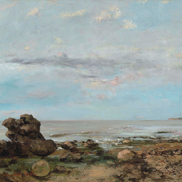 Gustave Courbet — Пляж в Трувиле