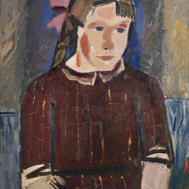 Gustave de Smet — Девушка с розовой лентой
