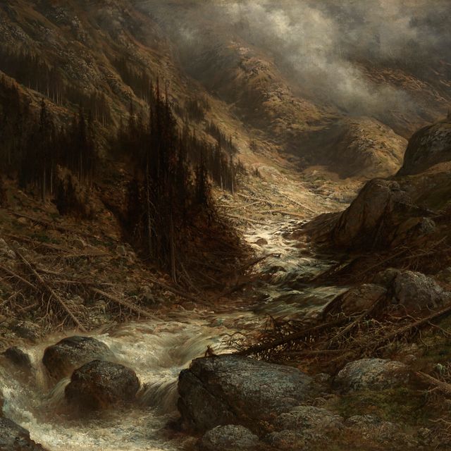 Gustave Dore — Поток воды в Ангадине