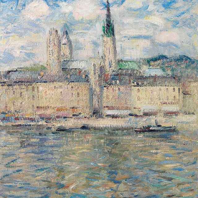 Gustave Loiseau — Набережная Сены в Руане