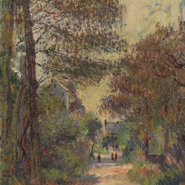 Gustave Loiseau — Вход в деревню в автоматическом режиме
