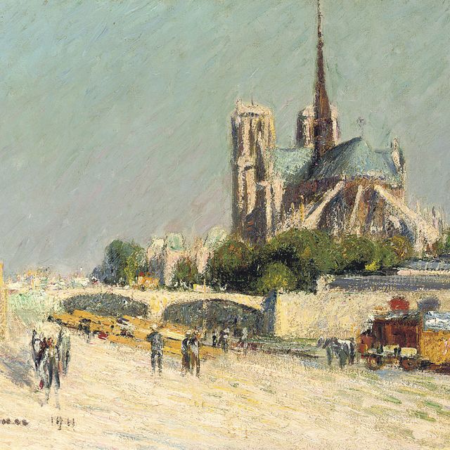 Gustave Loiseau — Набережная Сены, Собор Парижской Богоматери