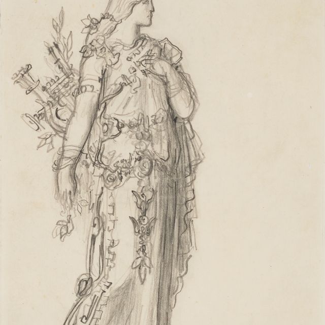 Gustave Moreau — Дизайн костюма для Сафо