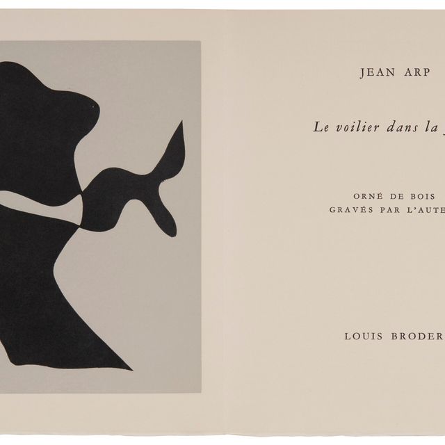 Hans Arp — "Вуаль в лесу", Луи Бродер, Париж, 1957