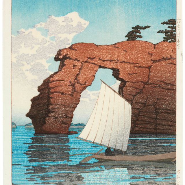 Hasui Kawase — Мацусима Заимокудзима, остров Заимоку в Мацусиме, из серии "Нихон фукэй шу хигаси Нихон хен" (Коллекция живописных видов Японии: Восточная Япония), 1933 год.5