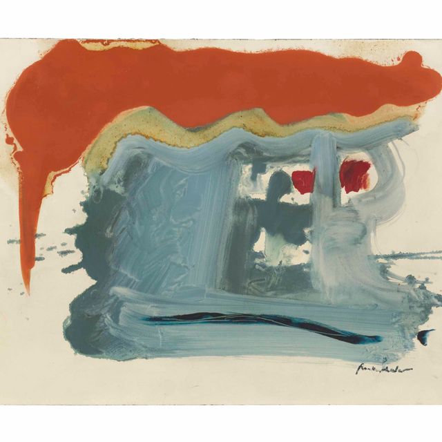 Helen Frankenthaler — Выгоревшая оранжевая крыша