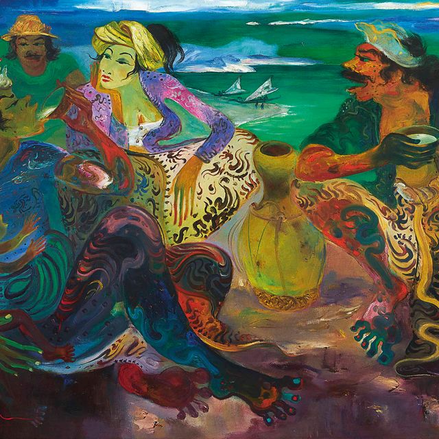 Hendra Gunawan — Минум Туак (Пьет пальмовое вино)