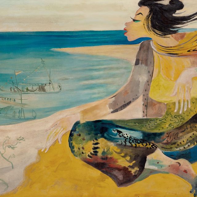 Hendra Gunawan — ЖЕНЩИНА НА ПЛЯЖЕ