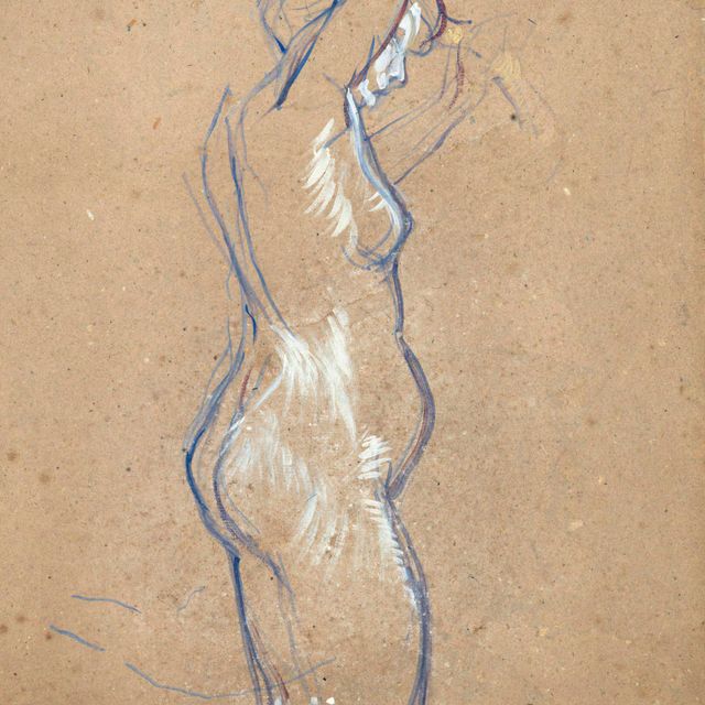 Henri de Toulouse-Lautrec — Новая женщина, с профилем, с прической