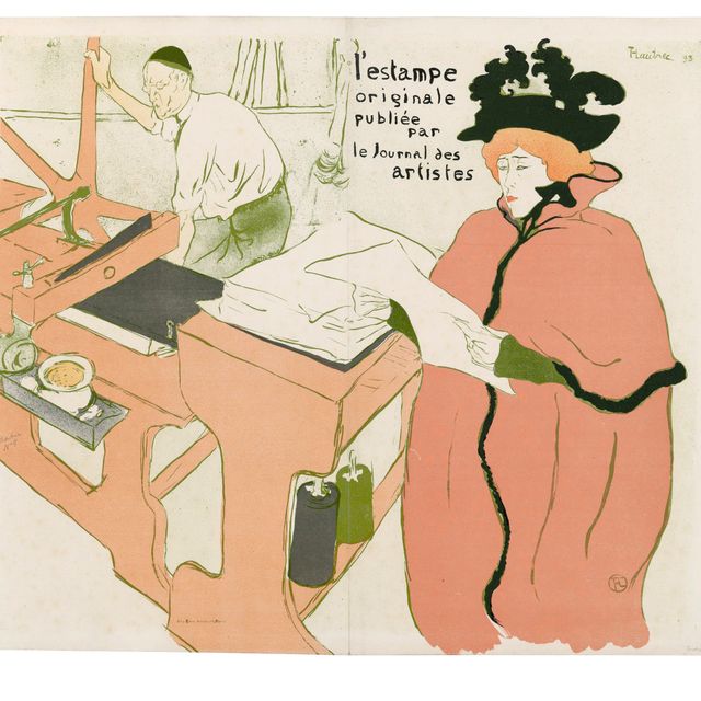 Henri de Toulouse-Lautrec — Оригинальная кувертюра с надписью "Estampe"