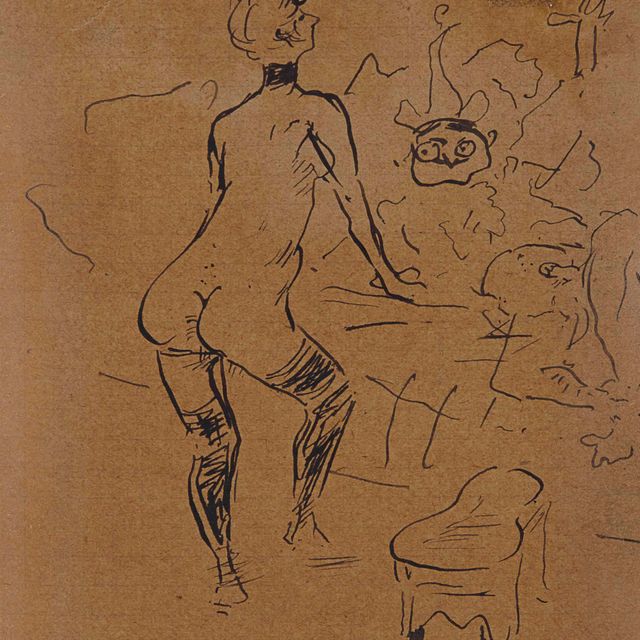 Henri de Toulouse-Lautrec — Морис Гибер при свете