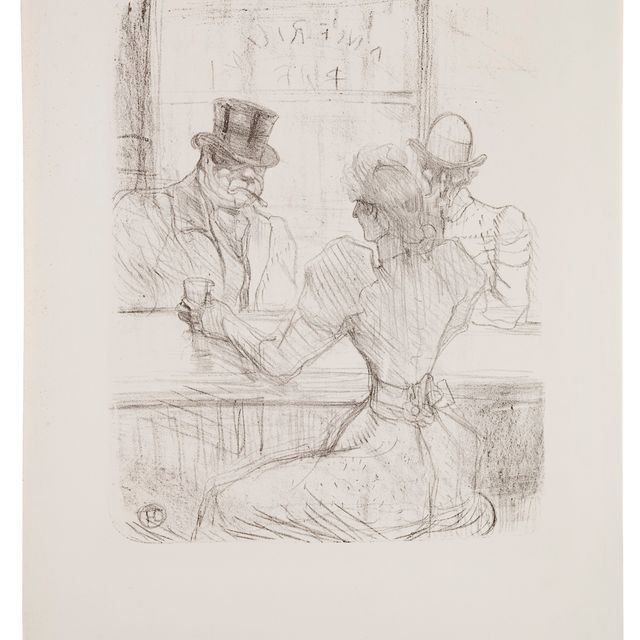 Henri de Toulouse-Lautrec — У бара Пиктон, улица Скриб