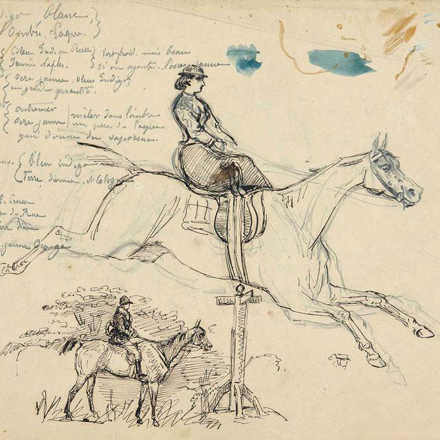 Henri de Toulouse-Lautrec — Амазон (прямой); Шевалье (оборотная сторона)