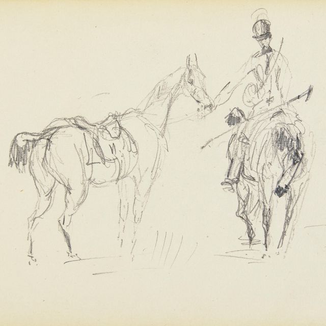 Henri de Toulouse-Lautrec — Ретрит (прямая сторона); Грифоны (оборотная сторона)