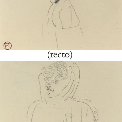 Henri de Toulouse-Lautrec — Режан танцует с мадам сан-жен (сзади); Тет-а-тет с женщиной (сзади)