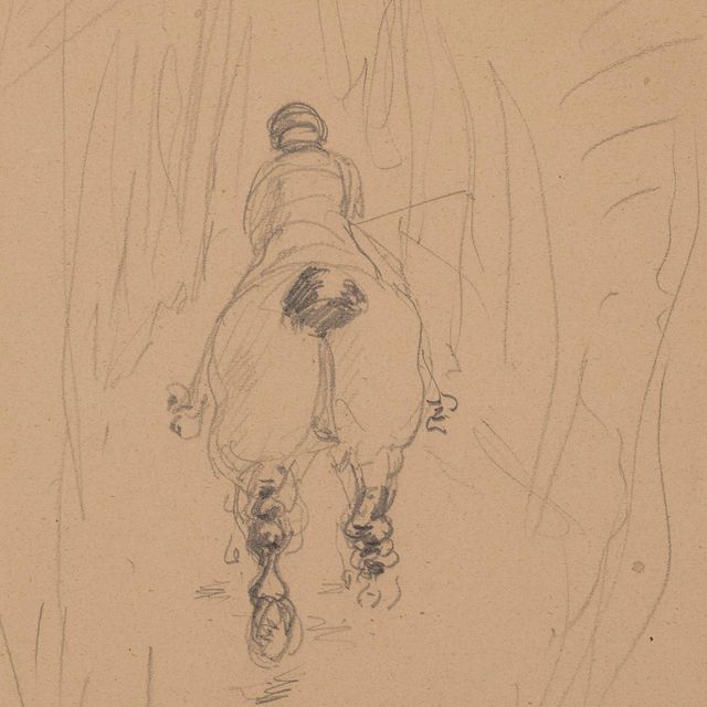 Henri de Toulouse-Lautrec — Кавалер ордена славы ( слева направо ); Этюд рыцаря ( справа налево )