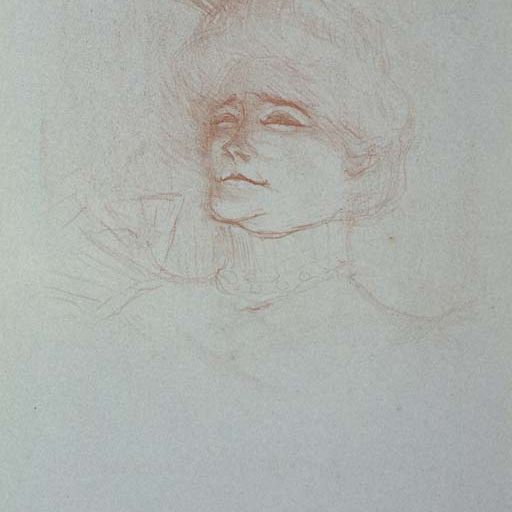 Henri de Toulouse-Lautrec — Мадемуазель Марсель Лендер, арестованная в трех квартах (Adr. 302; W. 294)