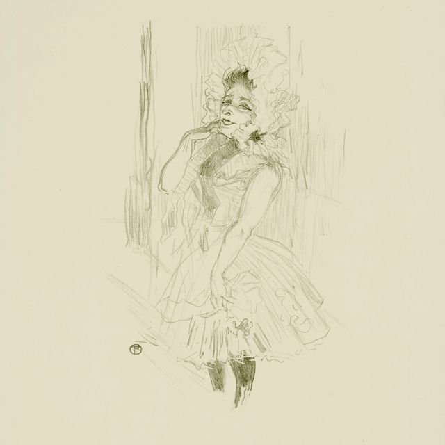 Henri de Toulouse-Lautrec — Анна танцевала с дамами в театре'