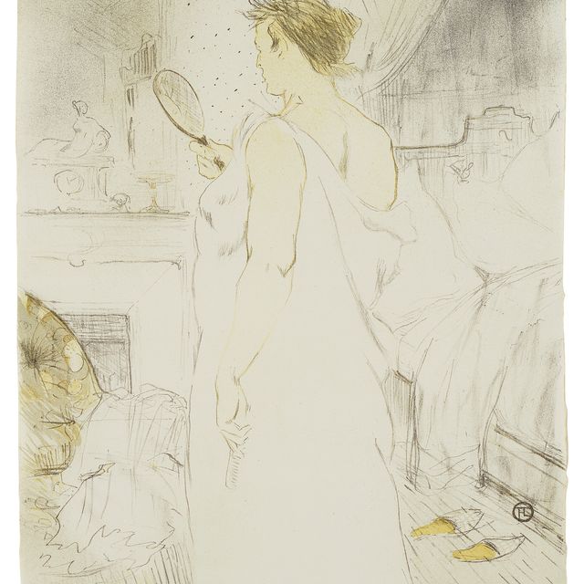 Henri de Toulouse-Lautrec — Femme à la glace - Свежее вино, от Elles