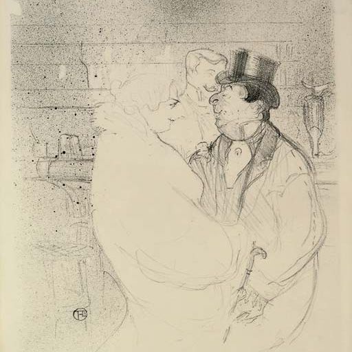 Henri de Toulouse-Lautrec — Ида Хит в баре (Adr. 98; W. 62)