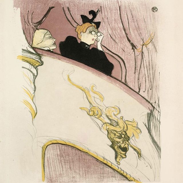 Henri de Toulouse-Lautrec — Ложа в маскароне доре (D. 16; доп. 69; W. 16)
