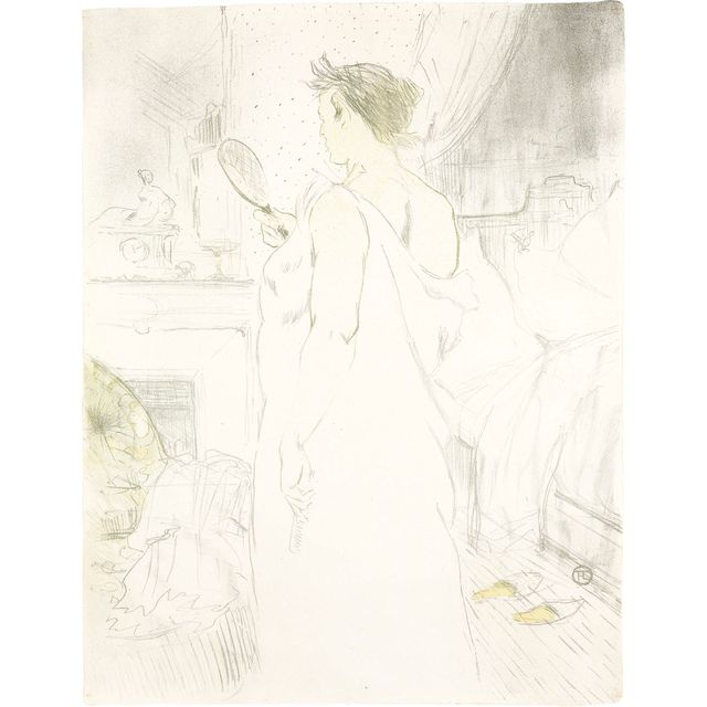 Henri de Toulouse-Lautrec — Femme à la glace - Свежее вино, от Elles