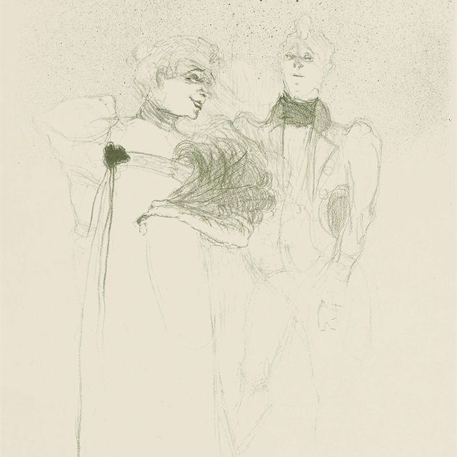 Henri de Toulouse-Lautrec — Мадемуазель Лендер танцует с мадам Сатаной