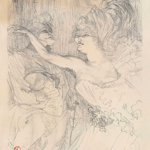 Henri de Toulouse-Lautrec — Гай и Мили танцуют в Париже на марше