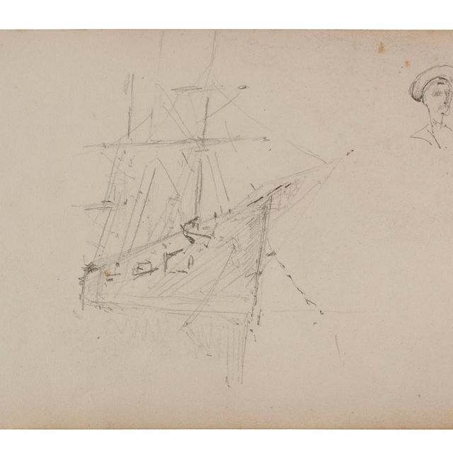 Henri de Toulouse-Lautrec — Марин ( спереди ) ; Этюд о бато и марине ( сзади )