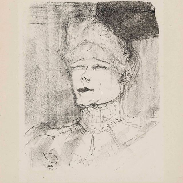 Henri de Toulouse-Lautrec — Жанна Гранье, из книги "Портреты актеров и художниц: литографии Триз" (Дельтейль, 154; Виттрок, 250)