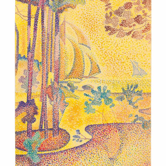 Henri Edmond Cross — Море и вуали на пояснице, Этюд в вечернем воздухе