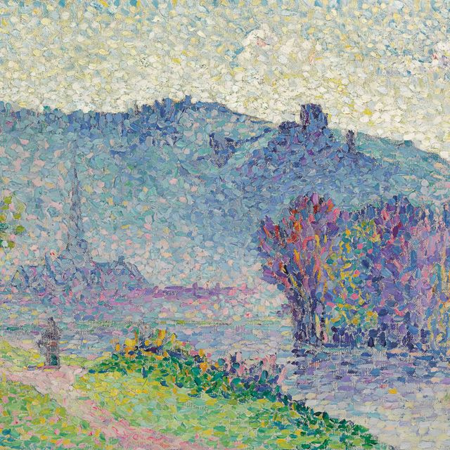 Henri Edmond Cross — Ле-Андели, замок Гайар, Сена