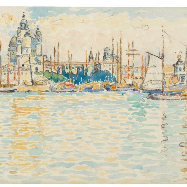 Henri Edmond Cross — Приветствие на улице Джудекка, 10 часов утра