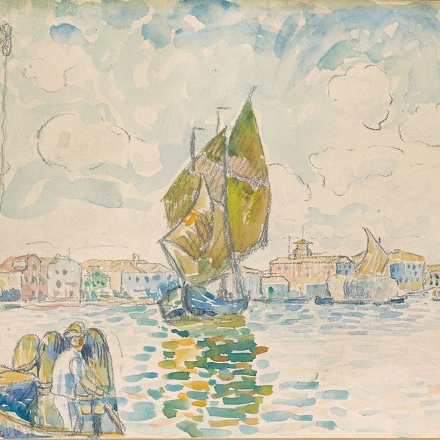 Henri Edmond Cross — Венеция, вуалье-сюр-ле-канал-де-ла-Джудекка