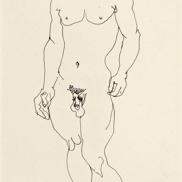 Henri Gaudier-Brzeska — Стоящий обнаженный мужчина