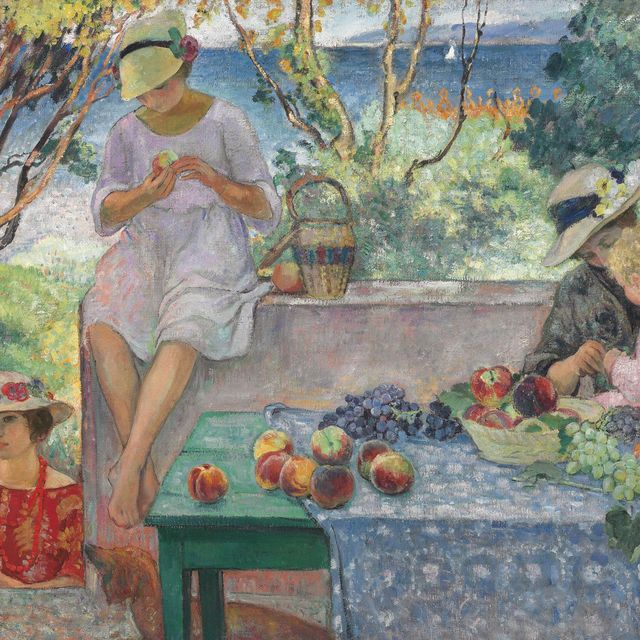 Henri Lebasque — Отель на террасе Сент-Максима