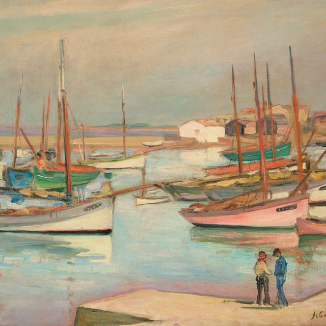 Henri Lebasque — Дома в районе порта на Иль-д'Ю