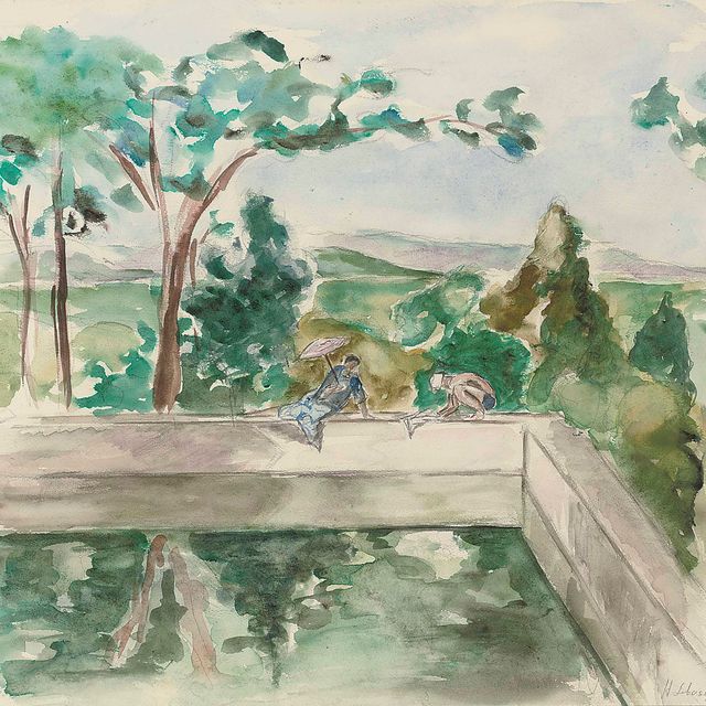 Henri Lebasque — У границы бассейна
