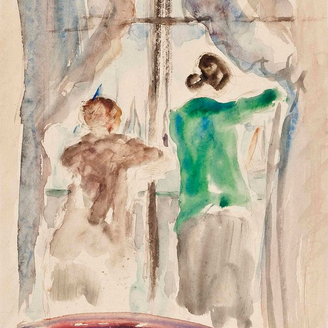 Henri Lebasque — Две женщины у окна